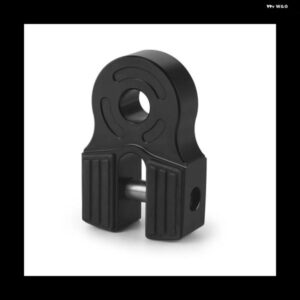 ブラックアルミ マウント フラットコネクタ3/4インチシャックル 3/8インチ径 合成ロープに対応