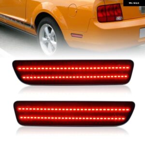 フォード マスタング 2005 - 09 LED サイドフェンダーマーカー リフレクター パーキング ランプ レッド リアサイドフェンダーライト
