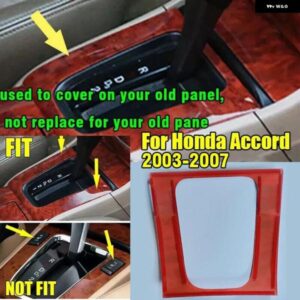 ホンダ アコード 2003-2007 木目調 ミドル コンソール ギア シフト パネル カバー トリム
