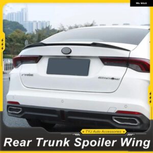リア トランク リッドカースポイラー ウィングダックテールGAC EMPOW 2021 - 23 ABSブラックカーボンV スタイル チューニングアクセサリーパーツ