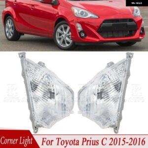 トヨタ プリウス C 2015-2016 フロント バンパー フォグランプ サイドコーナーランプ ウィンカーライト フォグランプ サイドランプ 81511-52070 81521-52070
