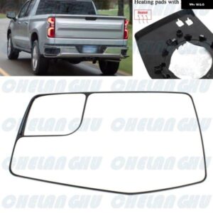 シボレー シルバラード 2019 - 23 左側ヒーター付きリアミラー ガラス カーアクセサリー 84309708