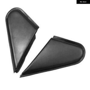 三菱 ランサー EVO エボリューション 2008-2015 フロント L+R ミラー アウター 三角カバー ピラー トリプルコーナープレート トリム