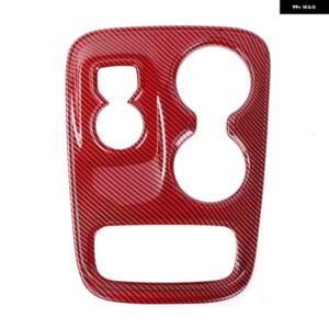 ダッジ デュランゴ 2014-2017 セントラ ル コントロール ギア シフト パネル カバー トリム ステッカー アクセサリー - ABSレッドカーボン