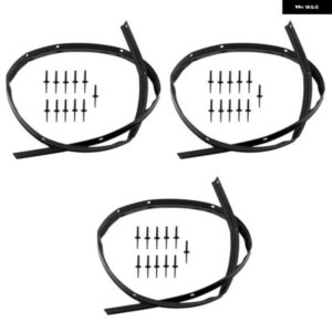 フロントフェイシア バンパー フードシール 防水 リベット付き 3個セット ダッジ チャレンジャー 2008-2019 68051392AB 68051392AA