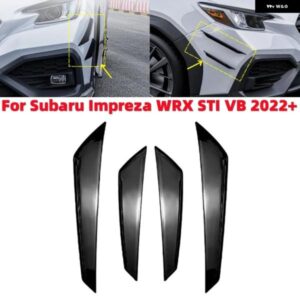 車用フロント バンパー リップデコレーション ディフューザー スプリッターフィンボディスポイラー カナード スバル インプレッサ WRX STI VB 2022+