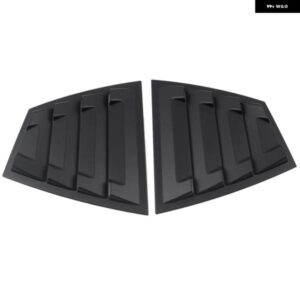 マットブラック リア サイドベント クォーターウィンドウ ルーバー シャッターカバー トリム スバル WRX /WRX STI