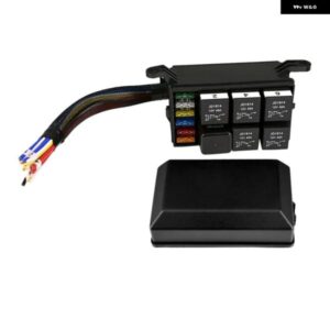12V自動車用ヒューズ リレー ボックス プリワイヤ付き 防水 ヒューズリレーブロック 汎用 ヒューズブロック リレーキット