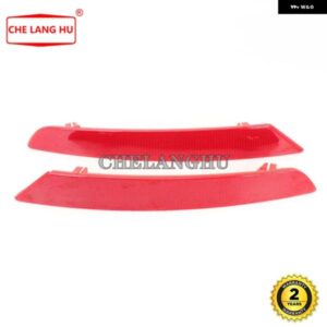 2個 シート イビサ 4ドア 2013 - 17 カー スタイリング レッド リア バンパー リフレクター テールライト バー ブレーキ パーキング ハザード