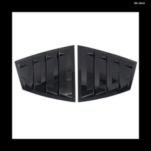 ブラックリア サイドベント クォーターウィンドウルーバーシャッターカバー トリム スバル WRX /WRX STI