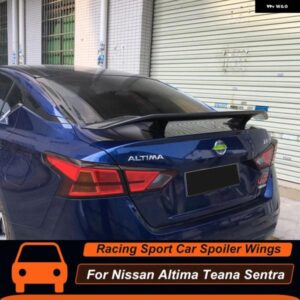 日産 ティアナ アルティマ セントラ リア トランク リッド ダックテールリップ カースポイラー ウィング ブラックカーボン 汎用 エクステリア