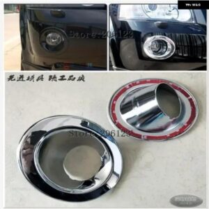 ランドローバー LR2 2008 2009 2010 クロームフロント フォグランプ カバー フォグランプ ランプ トリム モールディングガーニッシュ プロテクター ベゼル
