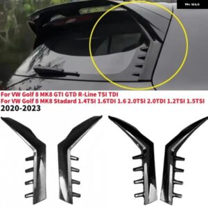 2個 車用リアウィンドウ サイドスポイラー ウィング フォルクスワーゲン ゴルフ 8 MK8 GTI GTD TSI TD PRO GTI RLINE 2020-2023