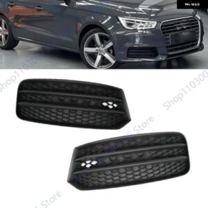 車用 フォグランプ フレーム カバー フェンダー アウディ A1 2016 - 19 ハニカムシェイプ フォグランプ カバー ベゼル 自動車アクセサリー