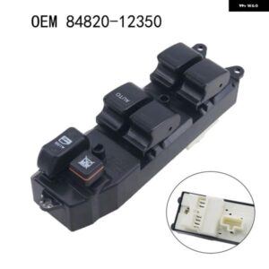 84820-12350 マスターウィンドウ コントロール スイッチ RHD トヨタ カローラ AE110 ブラック 1997-2002 84820-13030