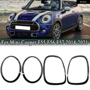 MINI COOPER F55 F56 F57 ONE S JCW 2014-2021 フロント ヘッドライト リア テールライト サラウンド トリム スタイリング 外装 装飾 カバー