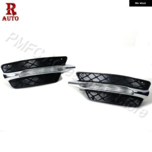 フロント バンパー DRL グリル グリル LED デイタイム ランニングライト DRL フォグランプ メルセデス ベンツ W204 C クラス 2012 2013 2014