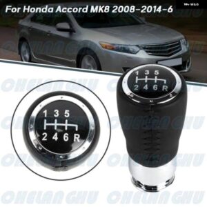 ホンダ アコードVIII 8TH MK8 2009 - 15 カー スタイリング 車 6速 15MM ギア シフト ノブ