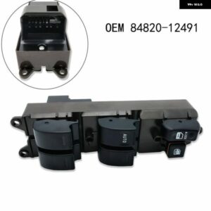 フロント 運転席側 マスターパワーウィンドウドアスイッチ トヨタ カローラ2003-2008 1.8L 84820-12491 8482012491
