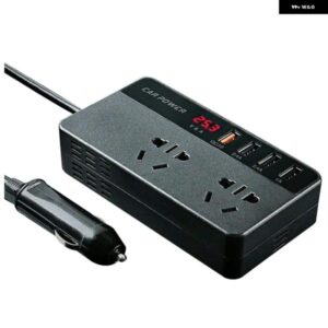 車用パワーインバーター 弦波 DC 12V 24V AC 220V USB カートランス 変換 充電