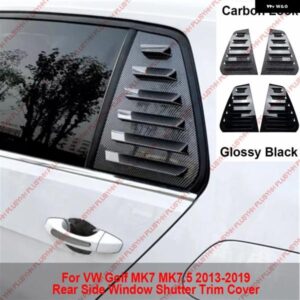 GOLF7 7.5 リアサイドウィンドウシャッター トリム カバー トライアングルガード フォルクスワーゲン ゴルフ MK7 MK7.5 13-19 アクセサリー 自動車 外装