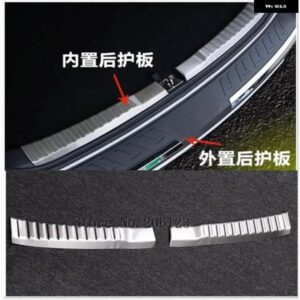 2個 ホンダ CRV 2012 - 16 リア バンパー プロテクター アウター ステンレス ドアシルプレート トランク カバー トリム カー