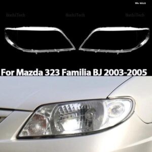 オートシェル ヘッドランプ ランプシェード シェルカバー クリアフロント ヘッドライト レンズ カバー マツダ 323ファミリアBJ 2003 2004 2005
