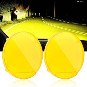 7/9インチ LED ドライビングライト カバー ラウンド アンバー ランプカバー