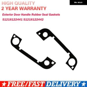 BMW 3 5 7シリーズ E36 E34 E32 Z3 車 外装 セット 左右 ドアハンドル ゴムシールガスケット ブラック ドアゴムシールガスケット