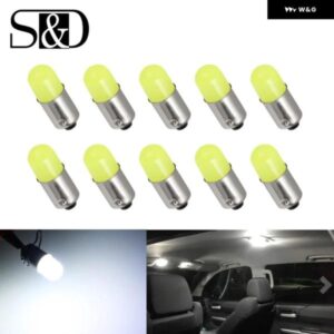 SD 10個 BA9S LED T4W H6W LED 電球 CANバス 車内灯 オートウェッジマーカー ドームランプ 読書ドアライト 6000K 12V
