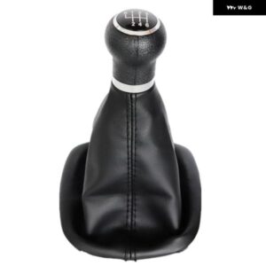 VW パサート B5 1997-05 カー スタイリング 6速ギアスティック シフト ノブ レザー ブーツ 付き