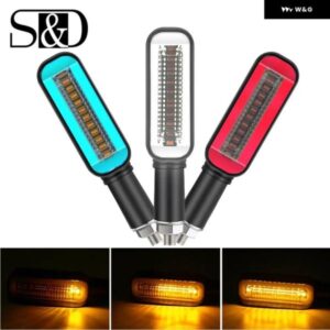 LED ウィンカーライト オートバイ バイク ストップシグナル DRL 流水点滅 2IN1 ウィンカー インジケーター テールランプ 汎用 ブレーキ