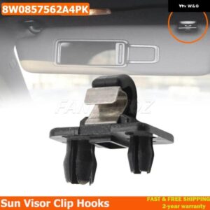ABS プラスチック 製 ブラック サン バイザー クリップフック 8W0857562A アウディ A1 A3 A4 A5 S4 S5 Q3 Q5 TT RS3 RS4 RS5
