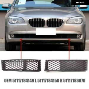 BMW 7シリーズ F01 F02 2007-2012 フロントバー グリル フォグライト フレーム ベンチレーションネットワーク OEM 51117184149 51117184150 51117183870