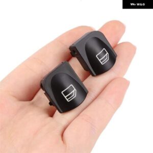 ウィンドウスイッチ ボタン カバー メルセデス ベンツ W203 W208 C CLK クラス フロント左+右ウィンドウスイッチリペア ボタン キャップ