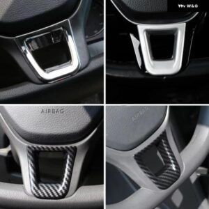 VW ゴルフ 7 ジェッタ MK5 MK6 ポロ パサート B7 B8 T-ROC TROC ABS ステアリングホイール パネル カバー トリム ステッカー アクセサリー