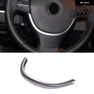 クロームカー ステアリングホイール スパンコールカバー トリム リング ステッカー BMW 5 7シリーズGT F10 F18 F01 F07 インテリア 装飾 アクセサリー