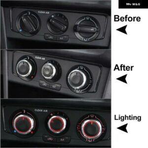 VW POLO 9N 9N3 6R 2004-13 オート エアコン ヒート コントロール ノブ A/Cスイッチ 3個