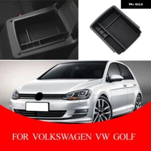 アームレスト 収納 ボックス センター コンソール オーガナイザー フォルクスワーゲン VW ゴルフ 7 MK7 VII 5G GT I R 2013-2018 オーガナイザー