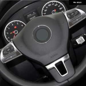 VW GOLF MK6 PASSAT B7 CC EOS TIGUAN JETTA TOURAN SHARAN CADDY ステアリングホイール スイッチ パネル スパンコール トリム