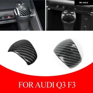 アウディ Q3 F3 スポーツバック 2019 -2023 ABS カーボン カーギアヘッド シフト ノブカバー 装飾 カーアクセサリー