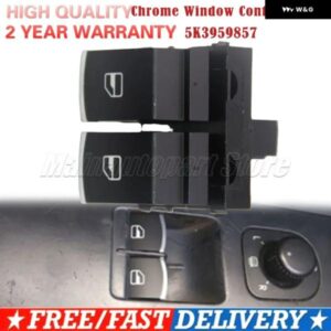 VW ゴルフ 5 6 トゥーラン パサート B6 B7 CC キャディ ティグアン ポロ トゥーラン 5K3959857 クローム ウィンドウ コントロール スイッチ