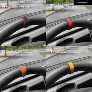 BMW 1 2 3 4 5 7 X1 X2 X3 X5 X6 F10 F20 F30 E60 E90 G20 G01 車用 ステアリングホイール トップマーカー イタリアンプレミアムスエードアクセサリー