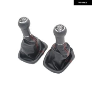 シート レオン 2000 2001 カー スタイリング 5速 6速 12MM 挿入穴 カーギアスティック シフト レベルノブ レザー ブーツ 付き