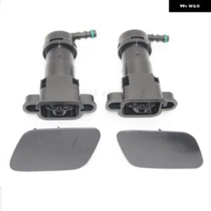 アウディ A4 B6 セダン アバント 2000-05 ヘッドライト ウォッシャー リフト シリンダー スプレーノズル ジェット + カバー キャップ