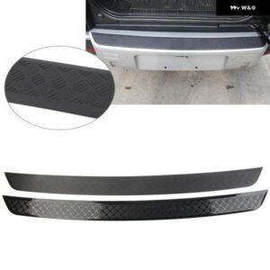 リアバンパー モールディングトリム プロテクター ランドローバー ディフェンダー 90 110 2020-23 マットブラック /ブライトブラック カス