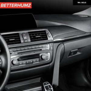 BMWシリーズ 3 F30 F34シリーズ 4 F32 カーボン ABS 中央コントロール パネル ダッシュボード カバー トリム ステッカー 自動車 アクセサリ