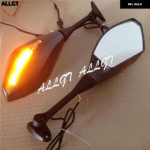 ウィンカー ミラー ペア 2003-2012 ホンダ 2004-2007 CBR1000RR カーボン カスタムパーツ アクセサリー 交換用部品 互換品