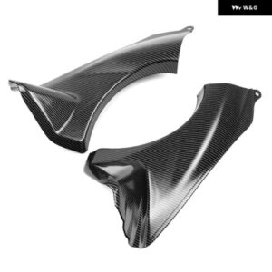 サイドエアダクト カバー フェアリング KAWASAKI NINJA ZX6R 2007-2008 ABS プラスチック カーボンパターン カスタムパーツ アクセサリー