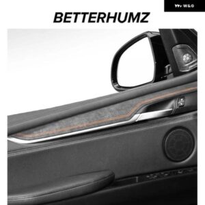 BMW X5 F15 X6 F16 インテリア ドア パネル トリム ストリップ装飾ステッカー 4個 アルカンターラ製チューニングモールドアクセサリー カス